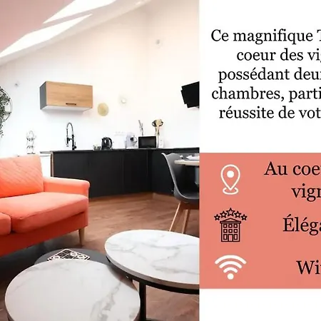 아파트 La Perle De Champagne 4 Pers Au Coeur Des Vignes Jonchery-sur-Vesle
